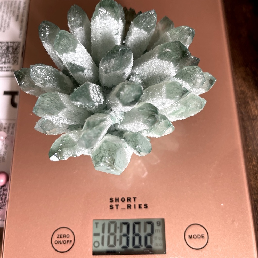 Wow!  Phantom green ghost Lemuria Quartz Clusters - Picture 8 of 10
